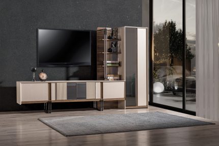 Safran TV Ünitesi | İnegöl Mobilyası | TV Ünitesi Modelleri | www.wukahome.com