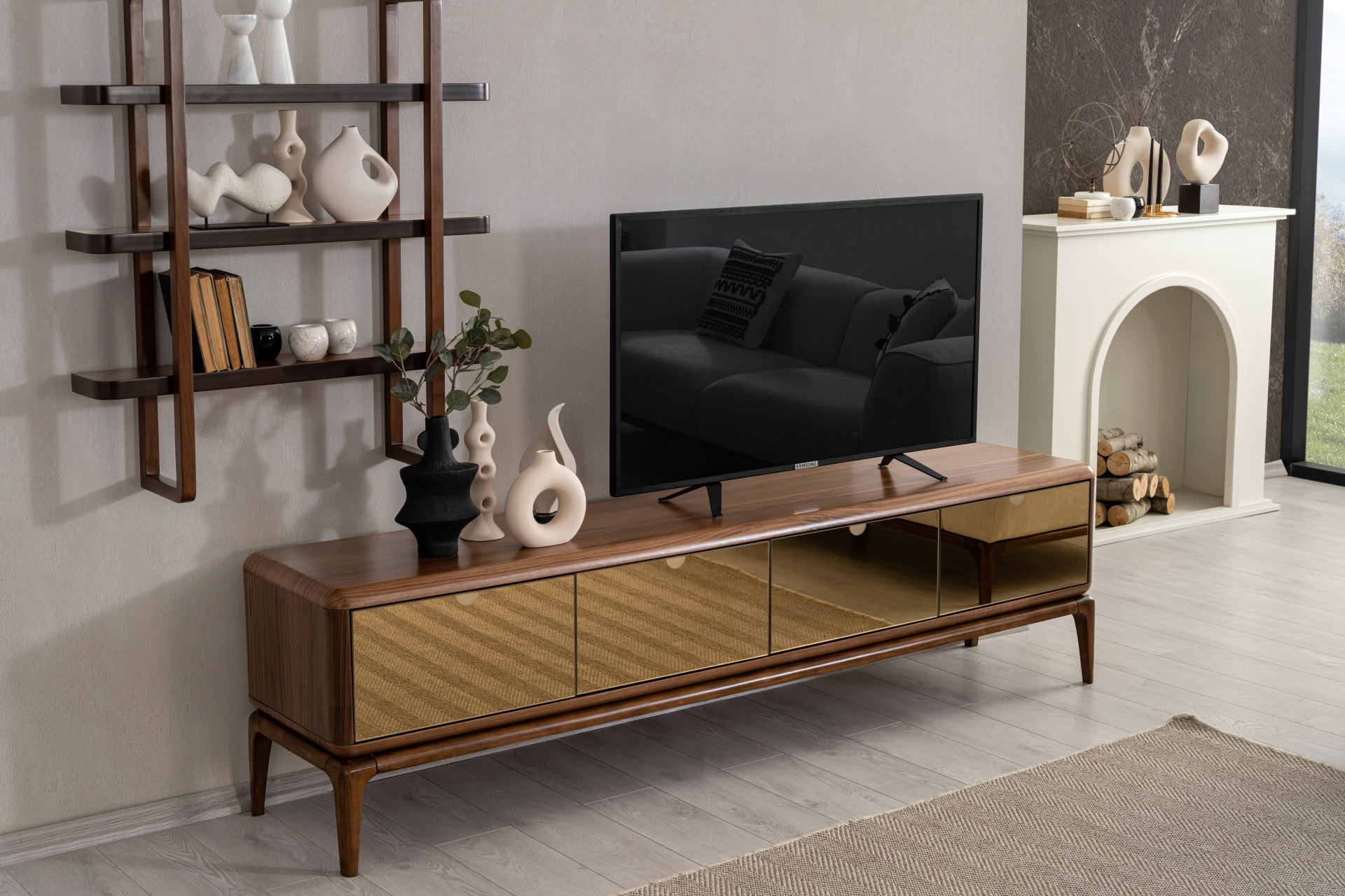 Lotus Plus TV Ünitesi | İnegöl Mobilyası | TV Ünitesi Modelleri | www.wukahome.com