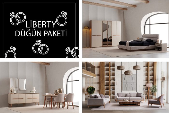 Liberty Düğün Paketi | İnegöl Mobilyası | Dügün Paketleri Modelleri | www.wukahome.com