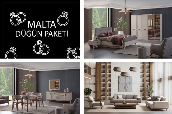 Malta Düğün Paketi | İnegöl Mobilyası | Dügün Paketleri Modelleri | www.wukahome.com