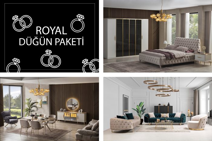 Royal Düğün Paketi | İnegöl Mobilyası | Dügün Paketleri Modelleri | www.wukahome.com