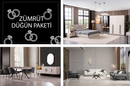 Zümrüt Düğün Paketi | İnegöl Mobilyası | Dügün Paketleri Modelleri | www.wukahome.com