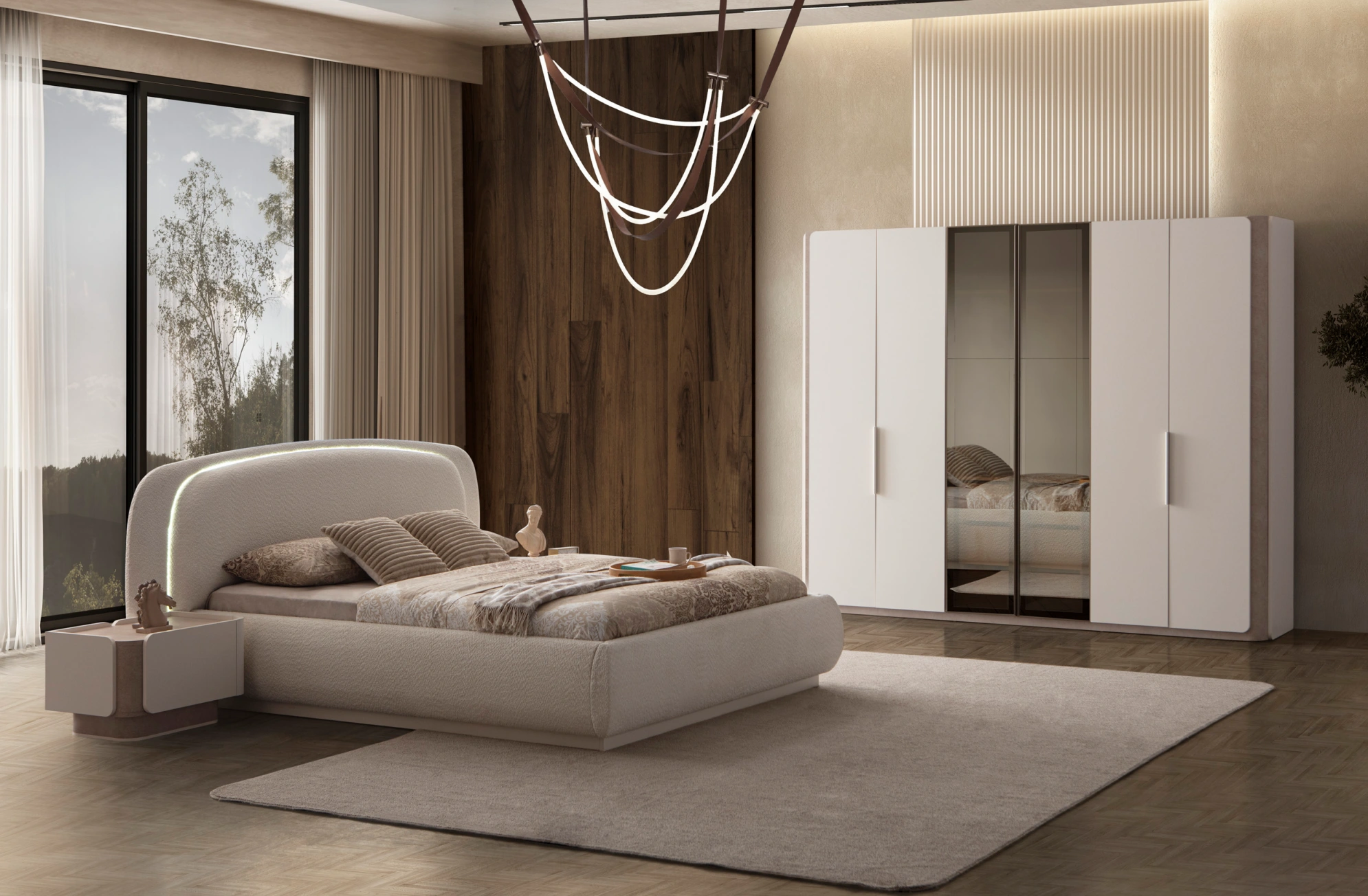 Afro Yatak Odası Takımı | İnegöl Mobilyası | Yatak Odası Modelleri | www.wukahome.com